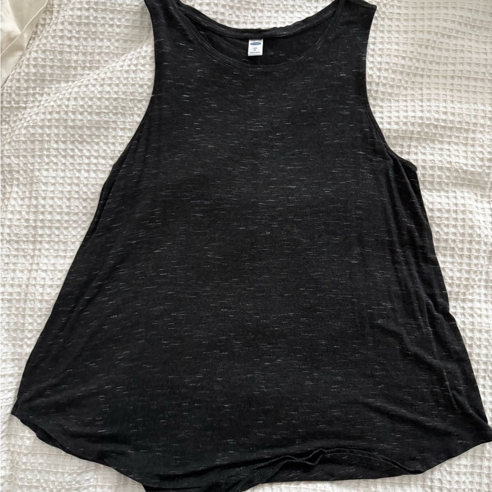Black Sleeveless Tank Top Old Navy Luxe